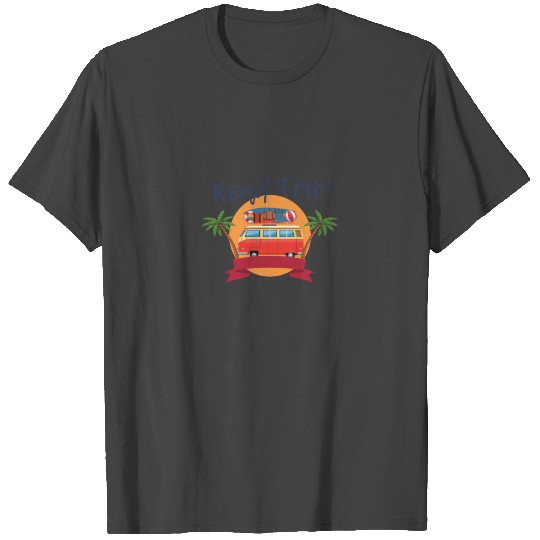 Camping - Retro Camping bus camper T Shirts