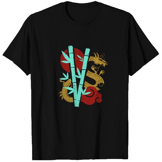 Beautiful Chinese Dragon In The Clouds Art T Shirts