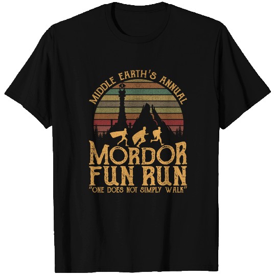 Annual Mordor Fun Run One Does Not Simply Walk T Shirts