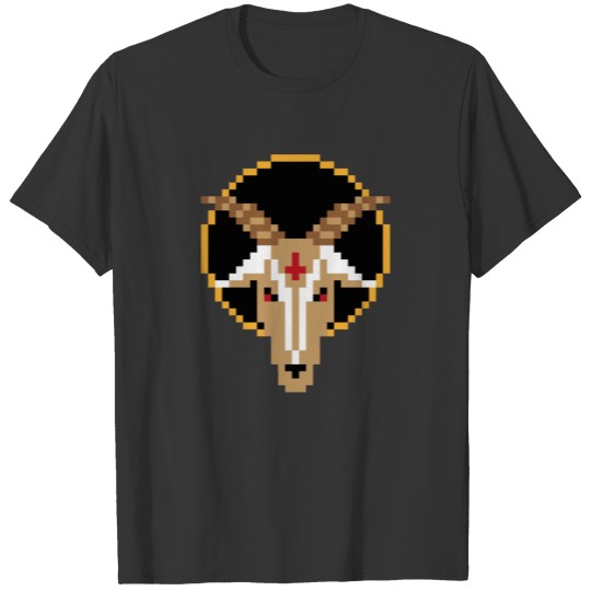 exorcist goat in pixelart style T Shirts