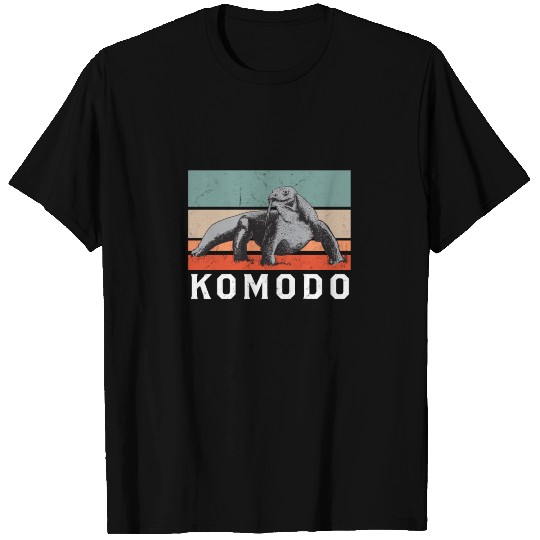 Komodo dragon reptiles retro vintage Komodo T Shirts