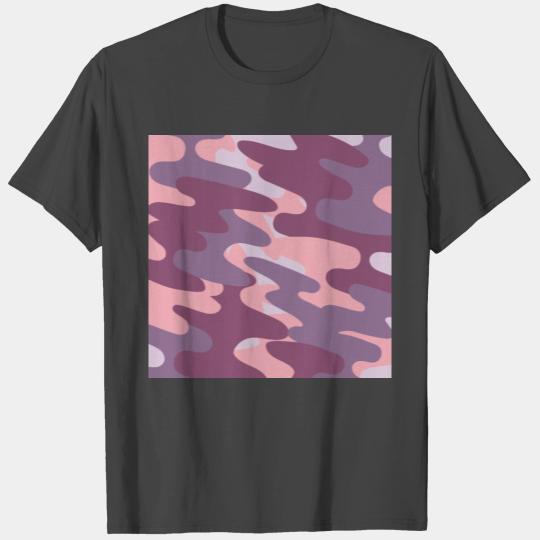 Purple Camo Pattern T Shirts