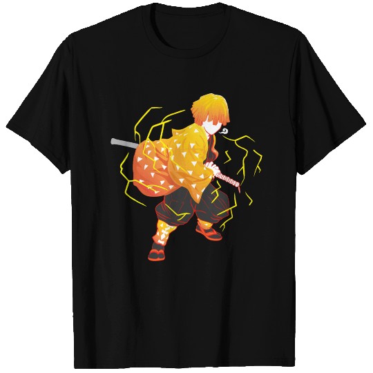 Anime demon Kimetsu no Yaiba zenittsu Lightn T Shirts
