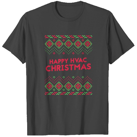 Happy HVAC Christmas Ugly Sweater T Shirts