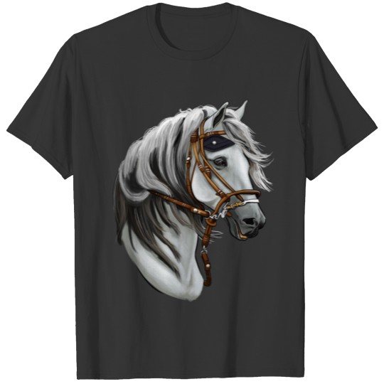 Happy Vibes Grey Horse Head T Shirts