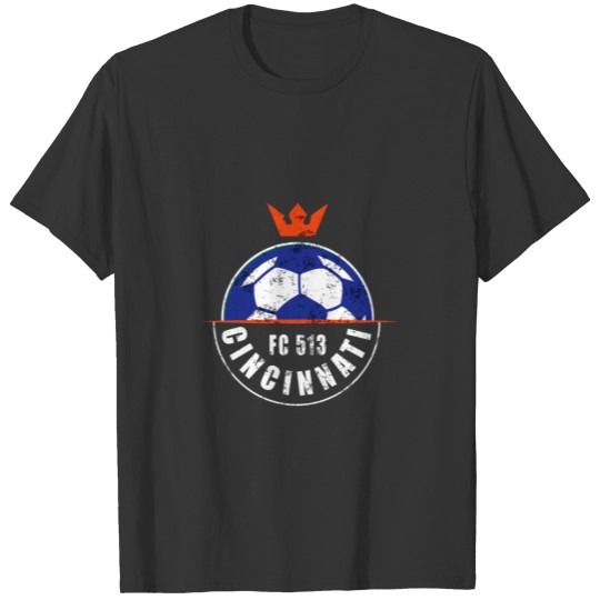 Distressed Vintage Cincinnati Soccer Sincy Gift Te T-shirt