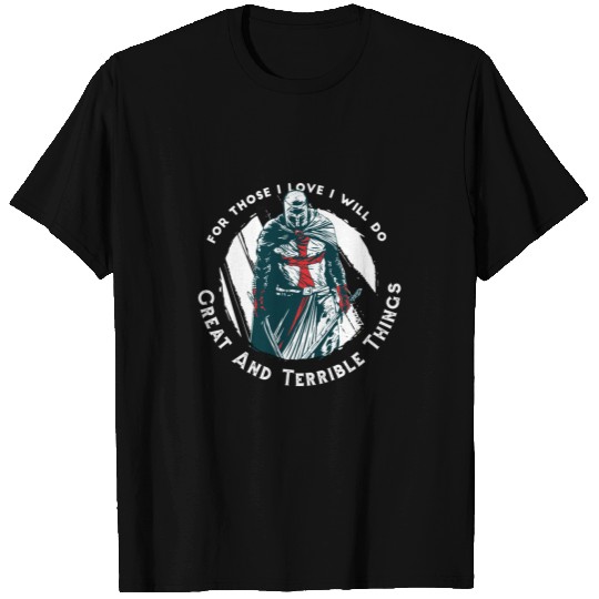 Knights Templar Warrior T Shirts