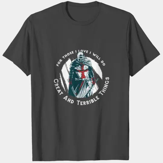 Knights Templar Warrior T Shirts