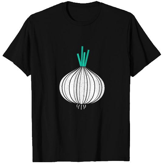 Retro Onion Funny Vegetables Graphic T Shirts