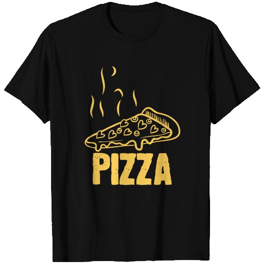 Pizza Yellow T Shirts