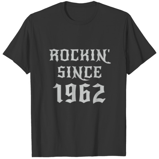 58 Year Old Classic Rock 1962 58th Birthday Gifts T Shirts