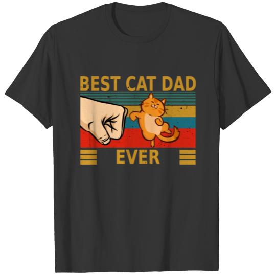 Best Cat Dad Ever Vintage T-shirt