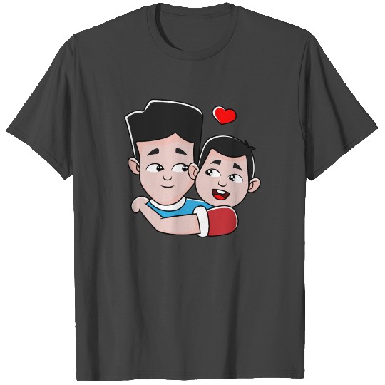 Father and Son super Dad Father's day Gift T Shirts