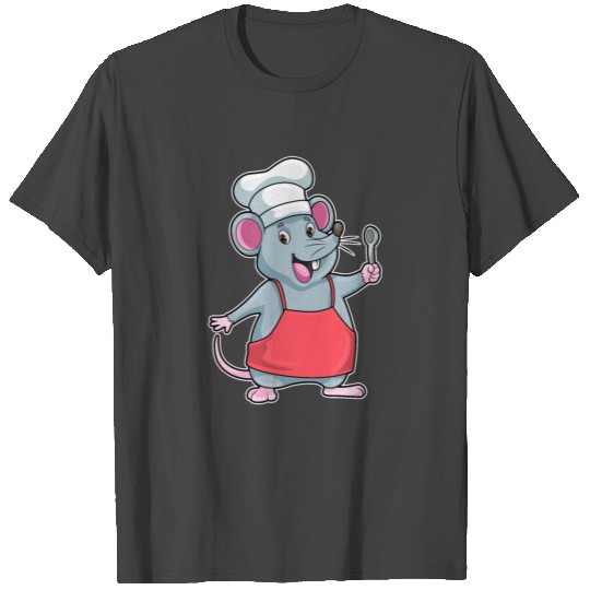 Rat as Chef with Cooking apron & Wooden spoon T Shirts