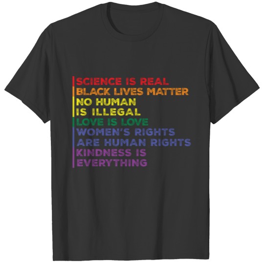science is real black lives matter T Shirts