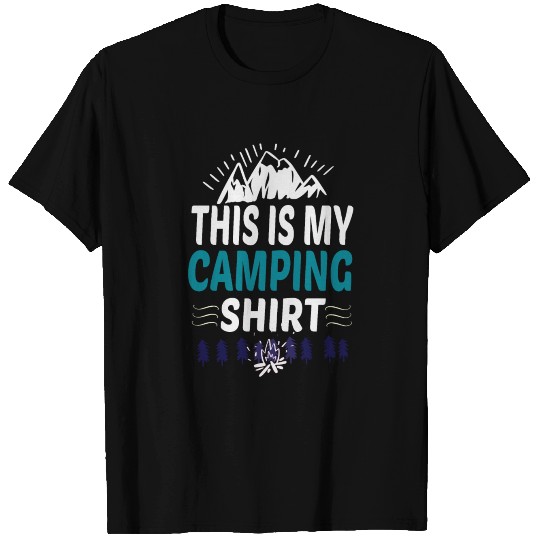 This Is My Camping T Shirts Funny Camper , road trip,