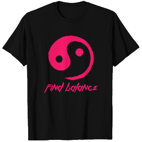 Ying Yang Balancing Meditation T Shirts