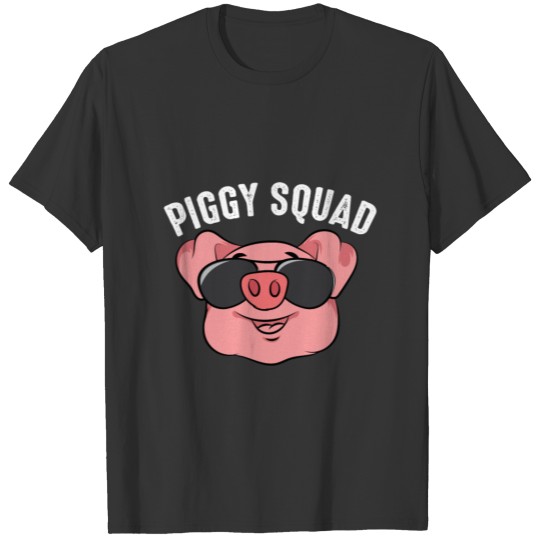 Piggy Squad Cute Pig Farmer Animal Lovers Funny Fa T Shirts