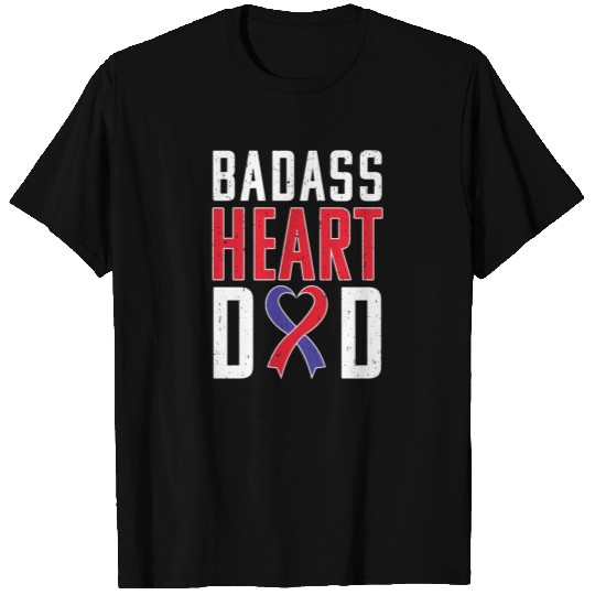 Heart Dad Chd Awareness Ribbon Chd Dad T Shirts
