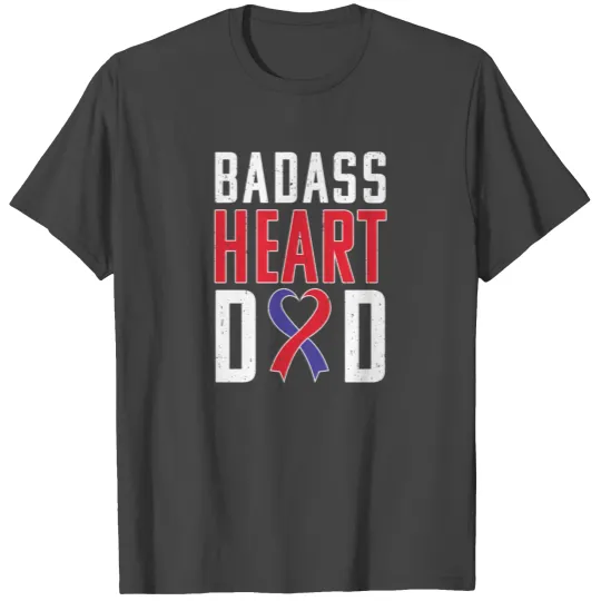 Heart Dad Chd Awareness Ribbon Chd Dad T Shirts
