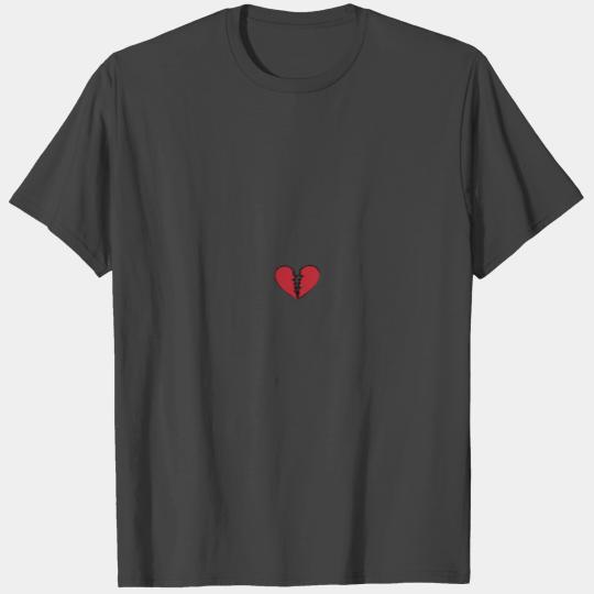 Sad And Heartbroken Broken Valentine Heart Gift Te T Shirts