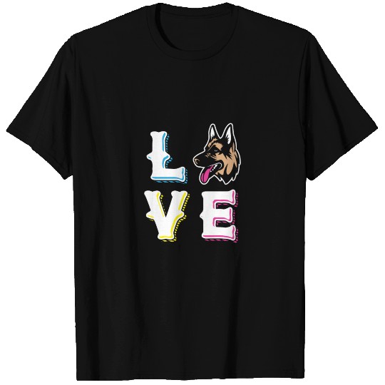 German Shepherd Love Cute Dog Lovers Gift T Shirts