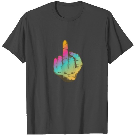 Middle Finger Stinky Fuck You Offensive Symbol T Shirts