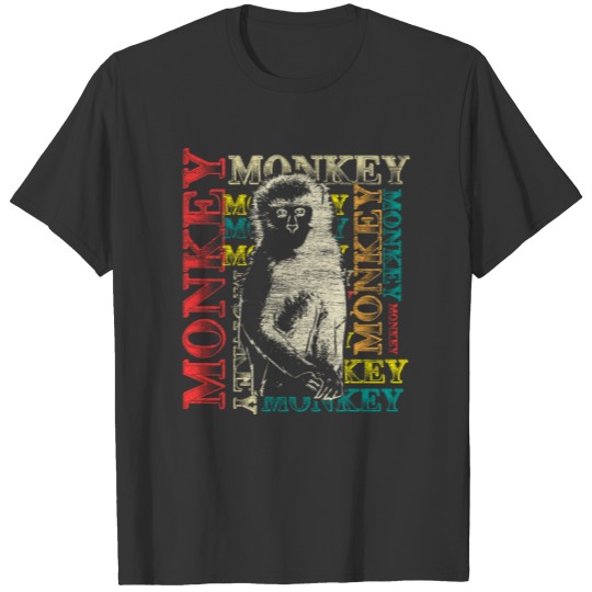 Ape monkey face Gorilla gift idea T Shirts