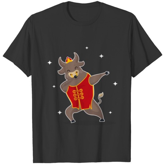 Year of the Ox Dabbing Cow Happy Lunar New Year T Shirts