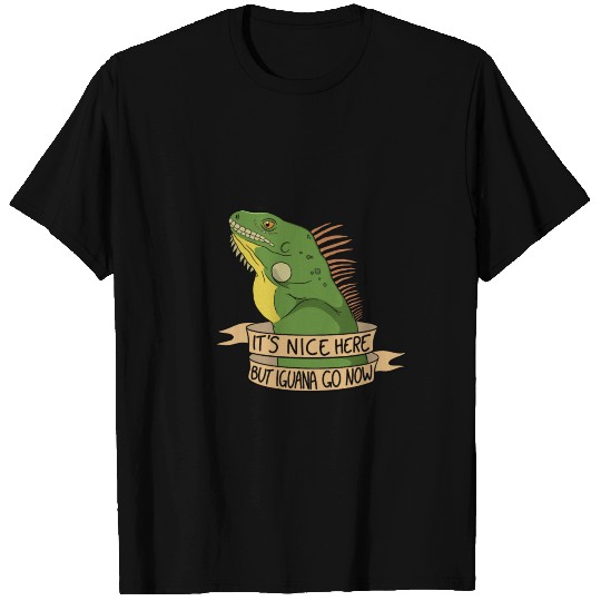 Iguana pun reptile lizard terrarium T Shirts