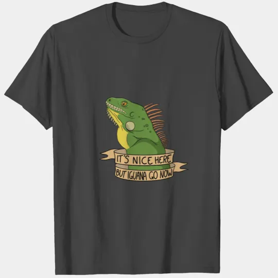 Iguana pun reptile lizard terrarium T Shirts