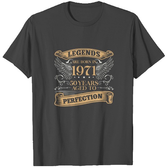 Vintage Since January 1971 Vintage 50th Birthday T Shirts