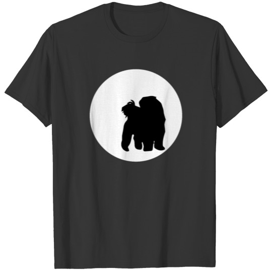 Coton De Toulear and Moon TEE SHIRT T-shirt
