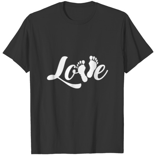 Love Footprints Couple Lover Happy Family Man Tie T Shirts