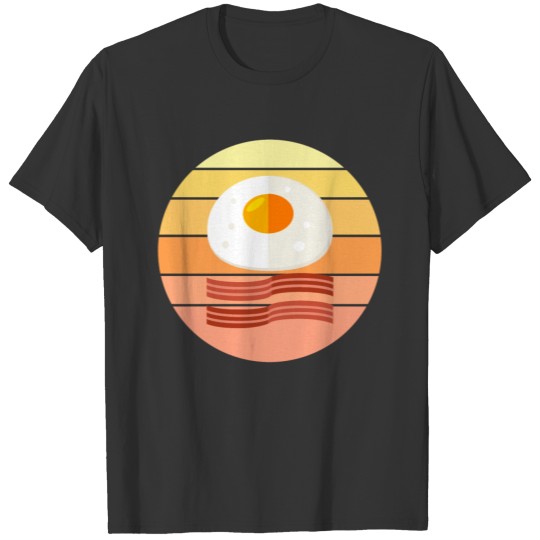 Fried Egg and Bacon Sunset T Shirts