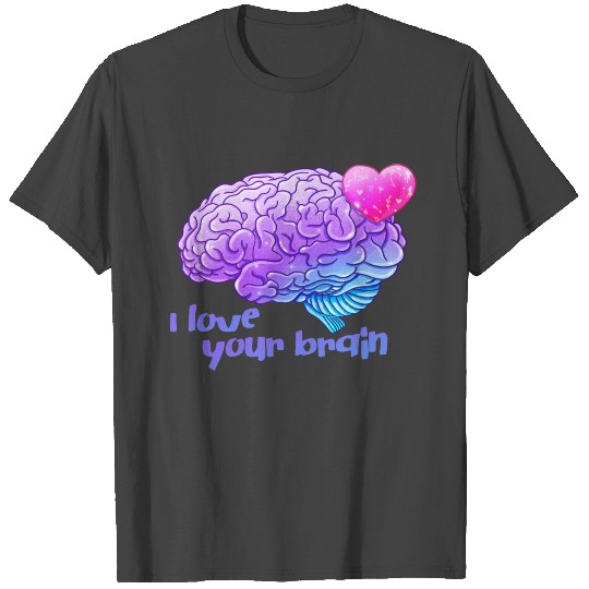 Pastel Goth "I Love Your Brain" Valentine T Shirts