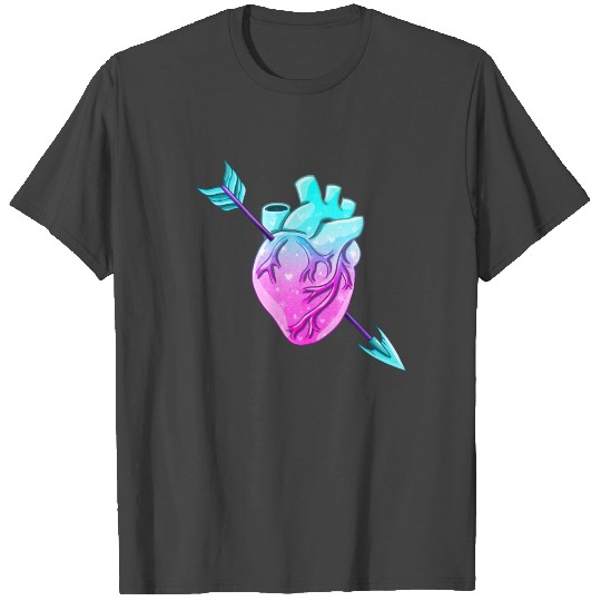 Pastel Goth Anatomical Heart Valentine T Shirts