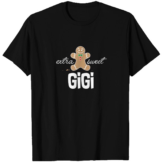 Extra Sweet Gigi T Shirts Cute Christmas Gingerbread
