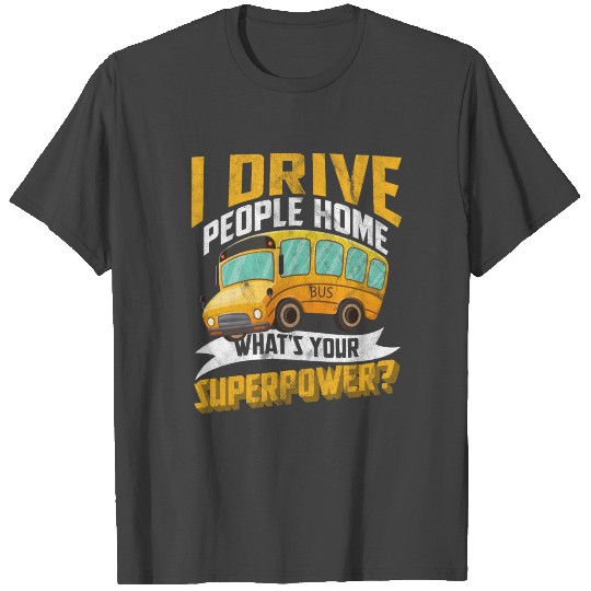 Bus Driver Transport Omnibus School Bus Public T Shirts