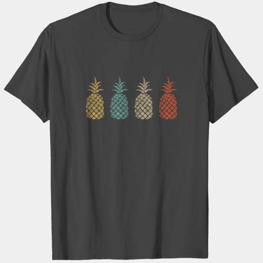 Pineapple Retro Vintage Funny Tropical Fruit T Shirts