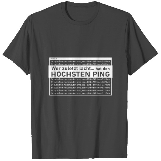 Ping programming computer science gift T Shirts