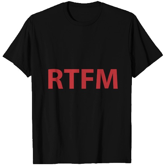 Rtfm Programming Computer Science Gift T Shirts