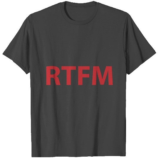 Rtfm Programming Computer Science Gift T Shirts