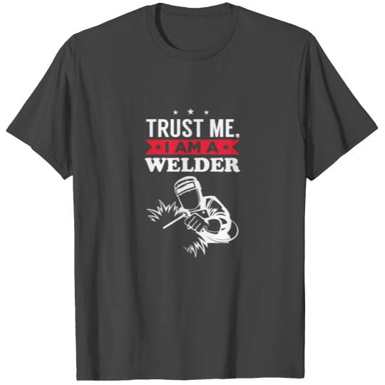 Welder metal worker welding metal T Shirts