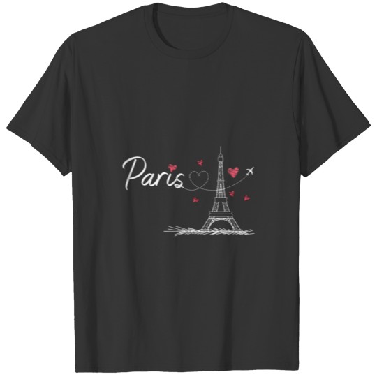 Paris France Travel Souvenir Gift Men Women Eiffel T Shirts
