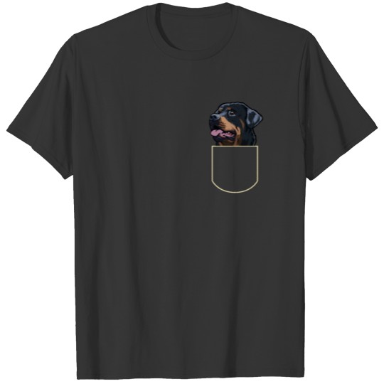 Rottweiler In The Pocket Dog Lover Gift Idea T-shirt