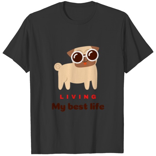 Brown Dog Illustrated Pets Lifestyle and Hobbies T-shirt