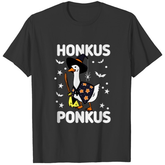 Honkus Ponkus Goose Halloween Lovers Duck Cute Swa T Shirts