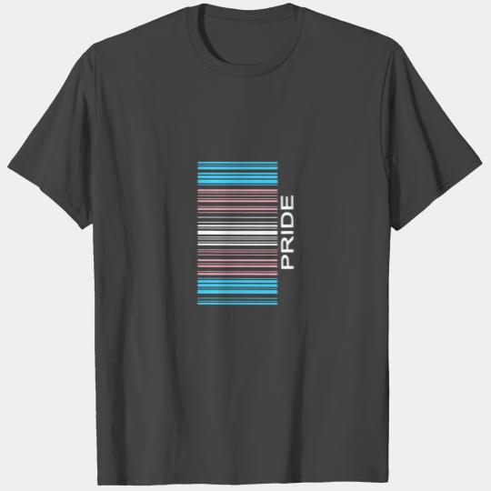 Barcode Transgender Pride Lgbtq Flag Trans Support T Shirts