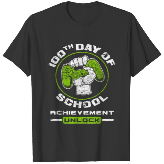 100 Days Of School Gamer T-shirt